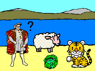 農夫とトラと羊とキャベツ